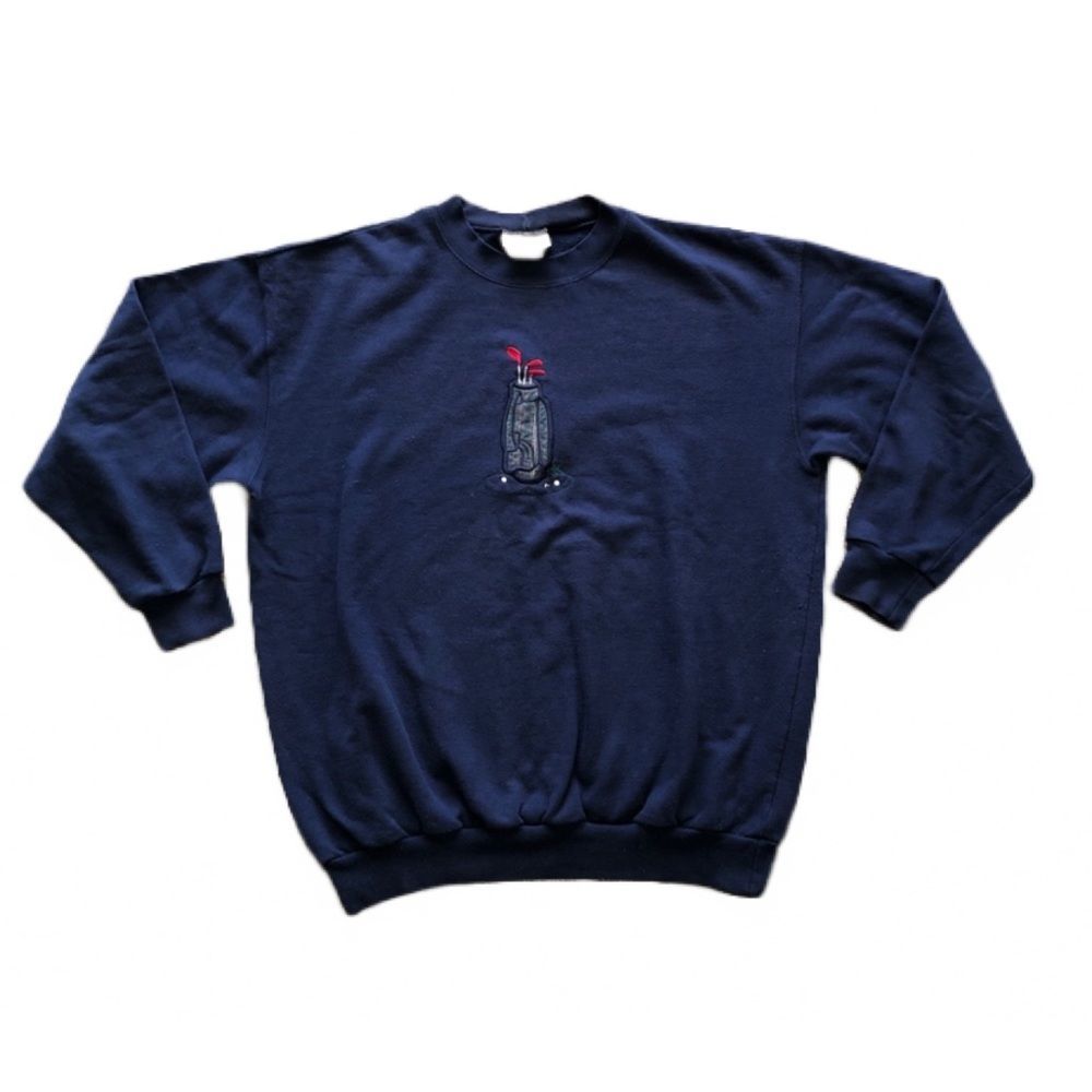 VINTAGE EMBROIDERED GOLF CREWNECK SWEATSHIRT